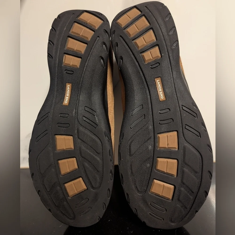 Lands' End All Weather Slip-on Suede Moc Shoes Men's Size 11 M MSRP $99.95